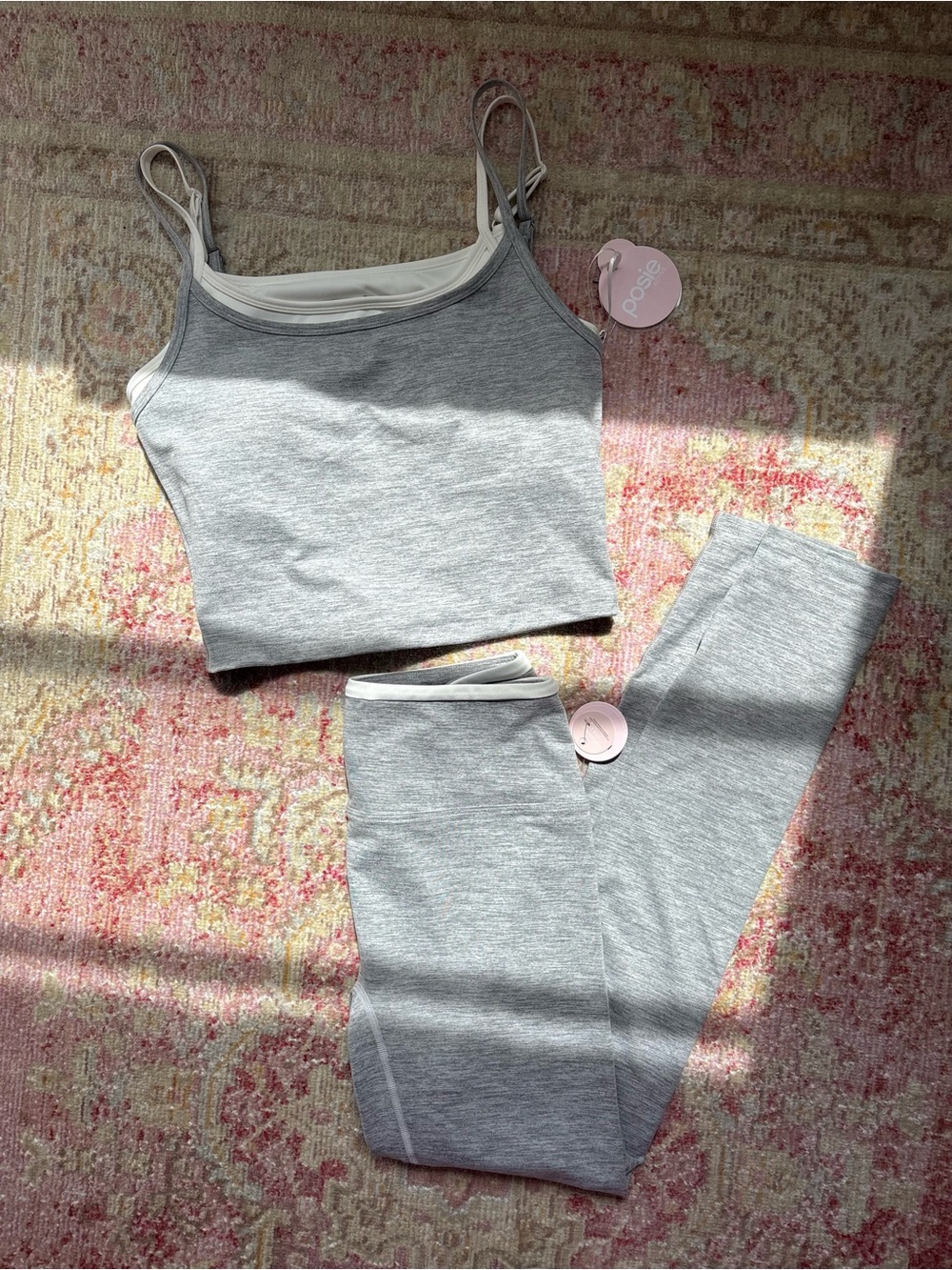 NWT \\ double layer tank + legging set